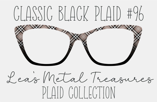 Classic Black Plaid 96 Magnetic Eyeglasses Topper