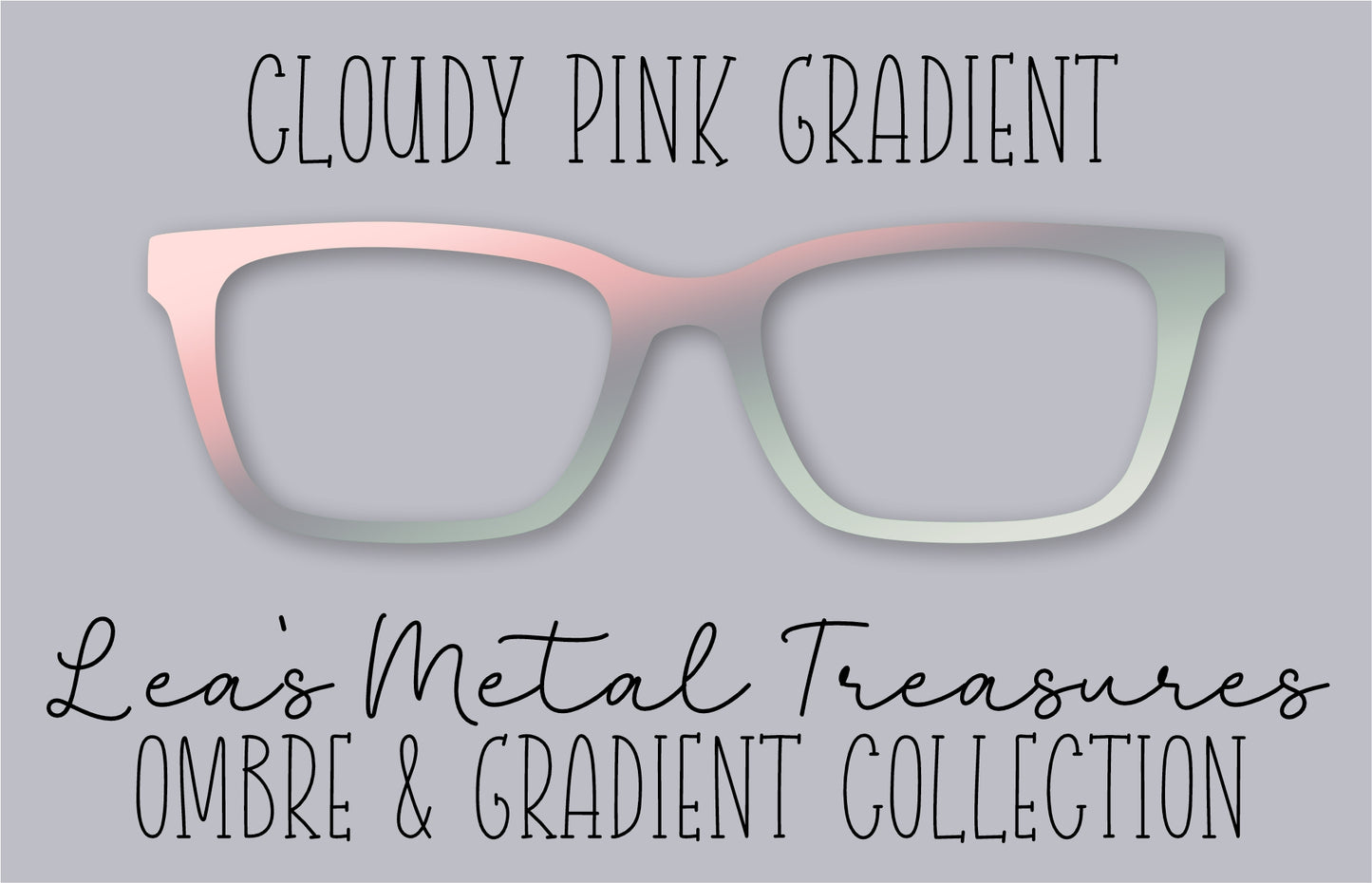 Cloudy Pink Gradient Eyewear Frame Toppers