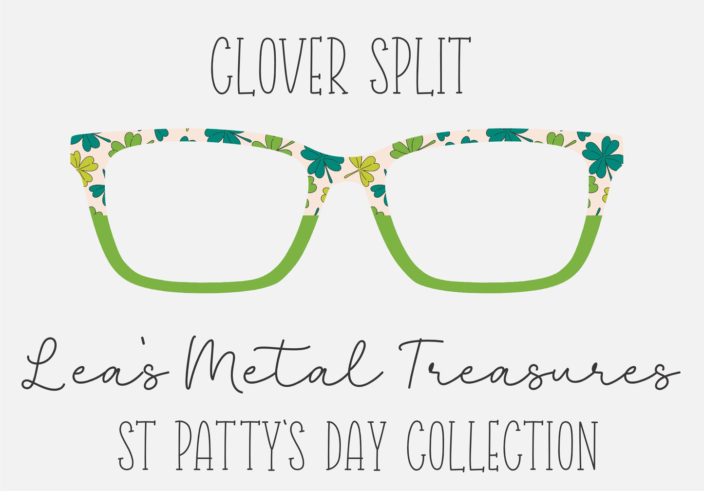 CLOVER SPLIT Eyewear Frame Toppers COMES WITH MAGNETS