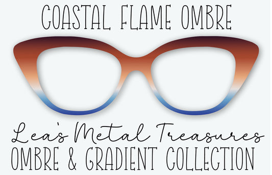 COASTAL FLAME OMBRE Eyewear Frame Toppers