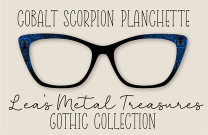 Cobalt Scorpions Planchette Eyewear Frame Toppers COMES WITH MAGNETS