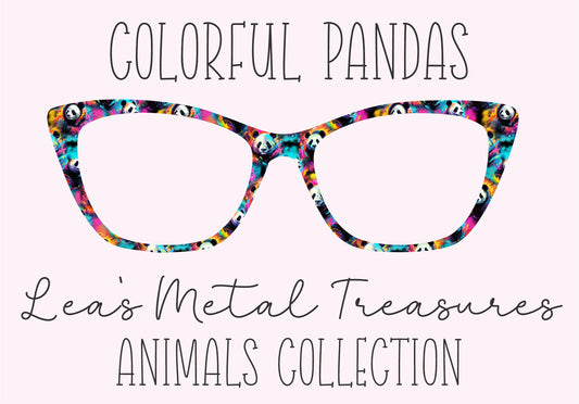 COLORFUL PANDAS Eyewear Frame Toppers COMES WITH MAGNETS