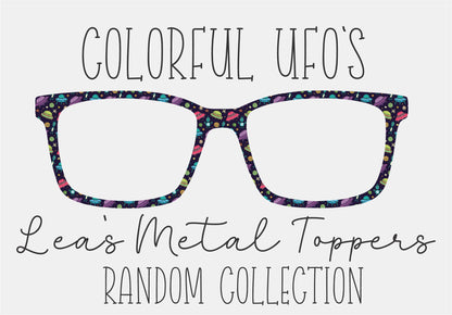 COLORFUL UFOS Eyewear Frame Toppers COMES WITH MAGNETS