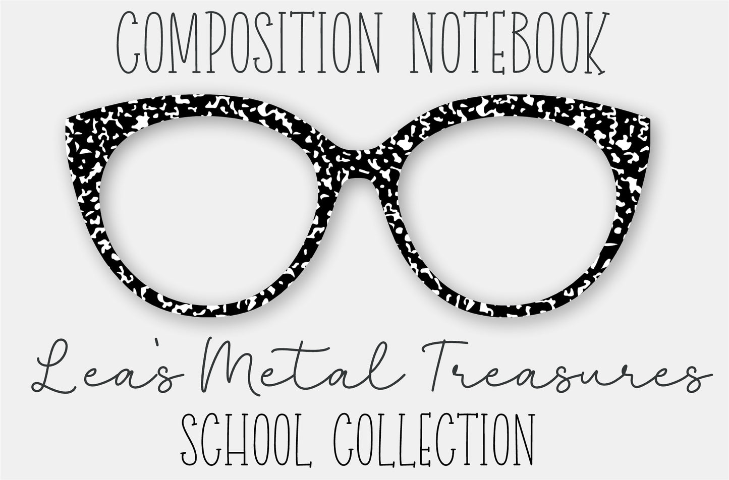 Composition Notebook Eyewear Frame Toppers