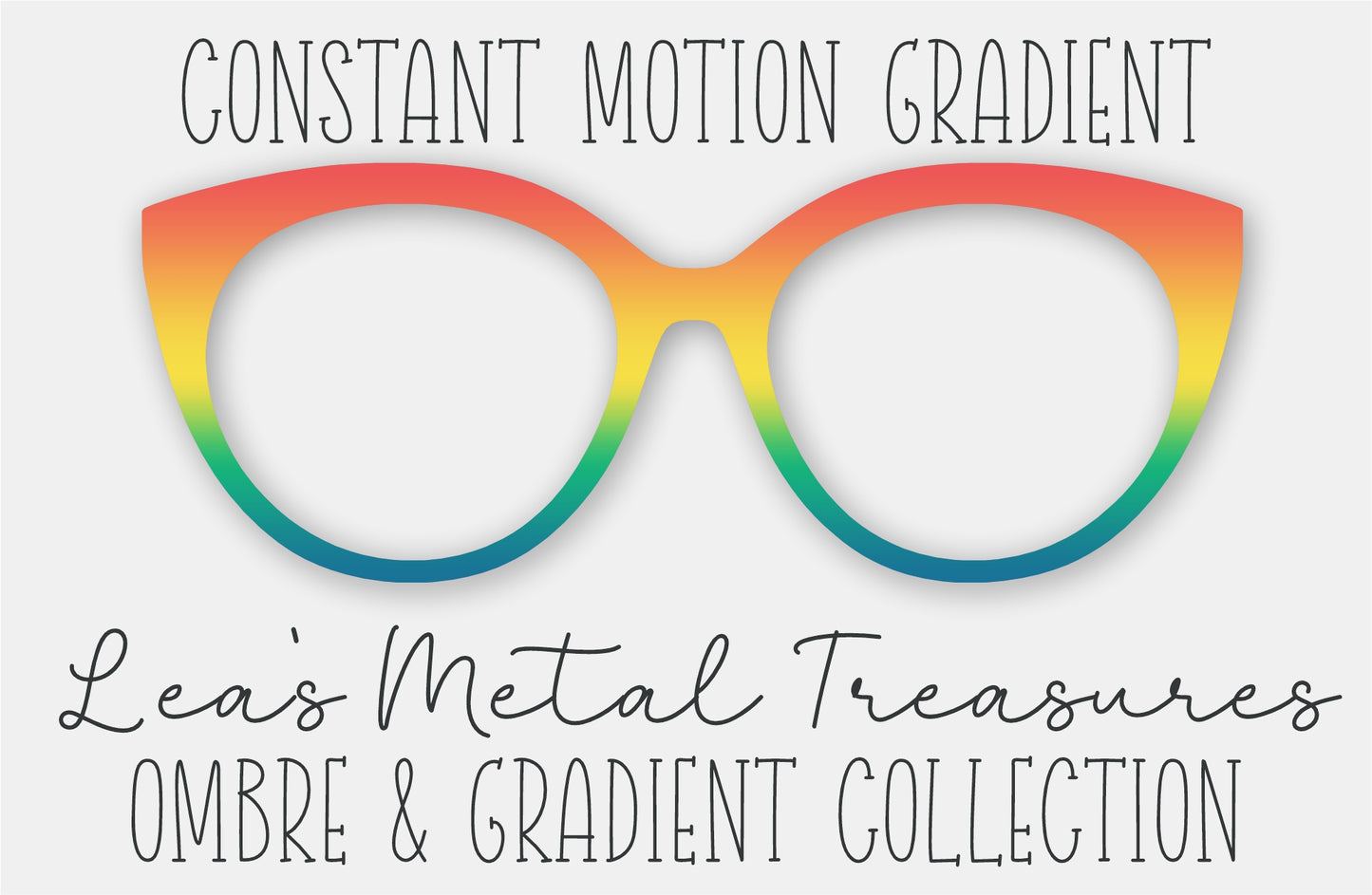 Constant Motion Gradient Eyewear Frame Toppers