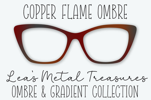 Copper Flame Ombre Eyewear Frame Topper
