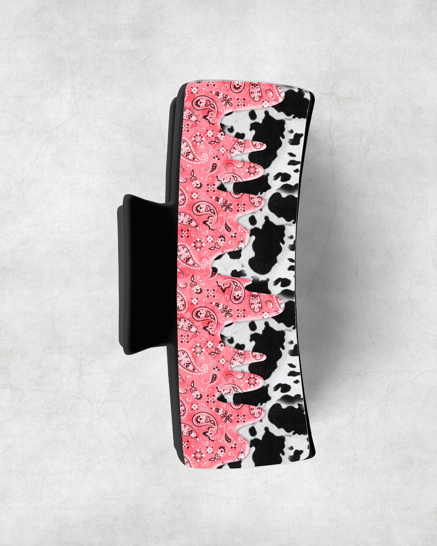 Coral Bandana and Cow Print • Magnetic Eyeglasses Toppers