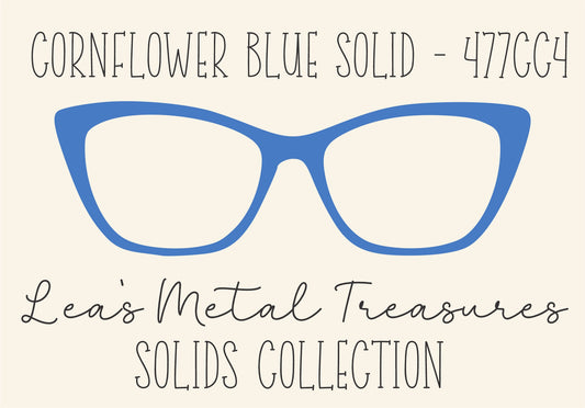 CORNFLOWER BLUE SOLID 477CC4 Eyewear Frame Toppers COMES WITH MAGNETS