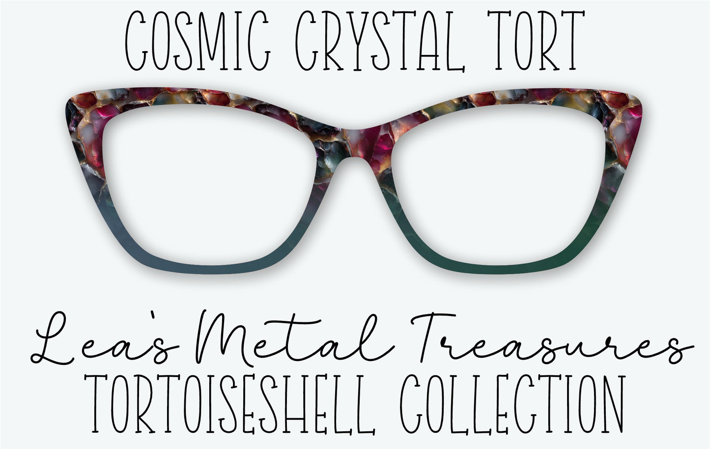 Cosmic Crystal Tort Eyewear Frame Toppers