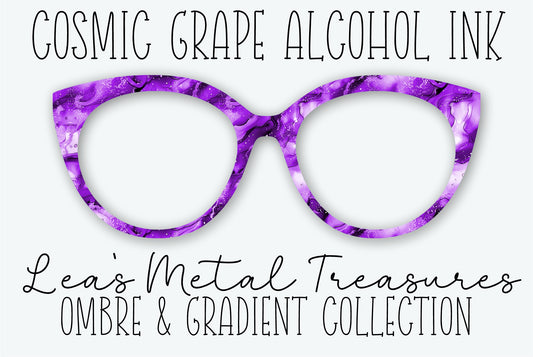 COSMIC GRAPE ALCOHOL Ink Eyewear Frame Toppers - AUGUST 2026 TOPPER OF THE MONTH