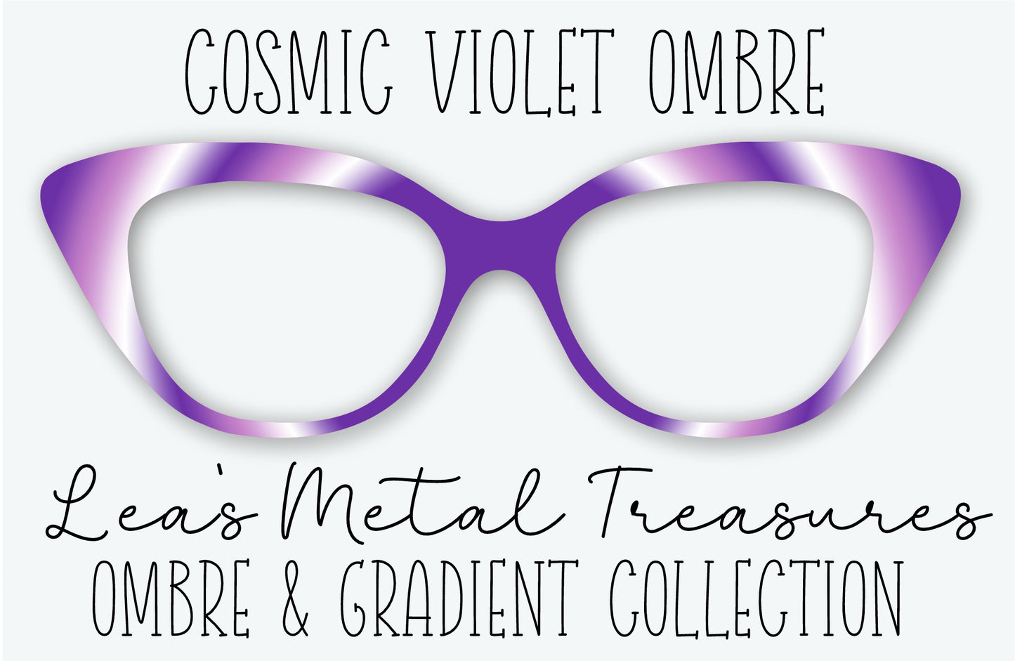 Cosmic Violet Ombre Eyewear Frame Toppers