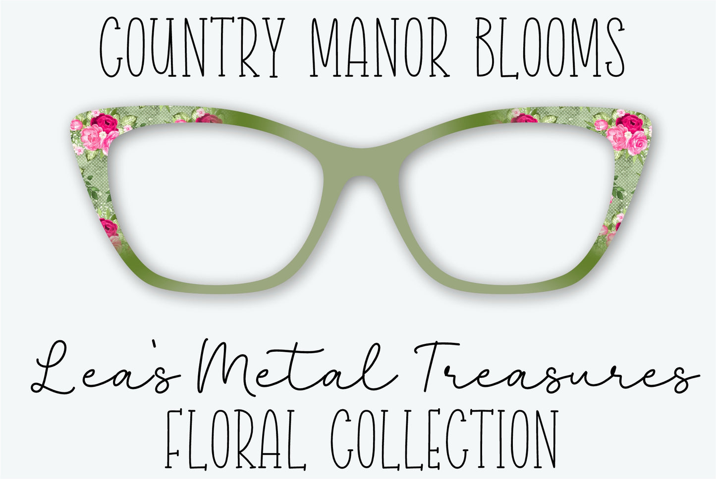 Country Manor Blooms Eyewear Frame Toppers