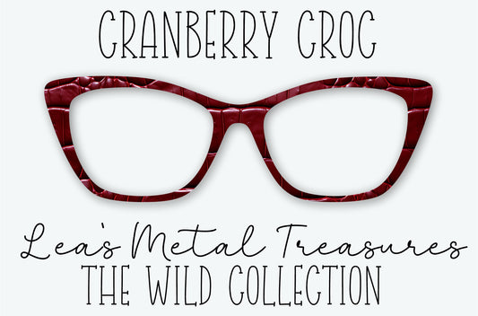 CRANBERRY CROC Eyewear Frame Toppers