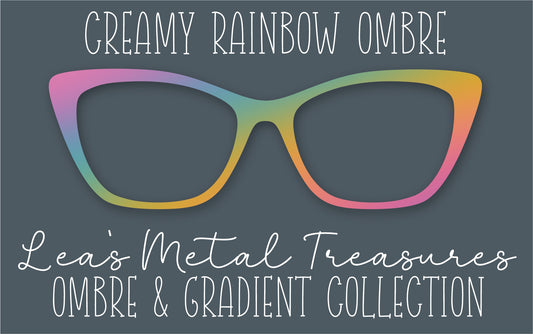 Creamy Rainbow Ombre Eyewear Frame Toppers