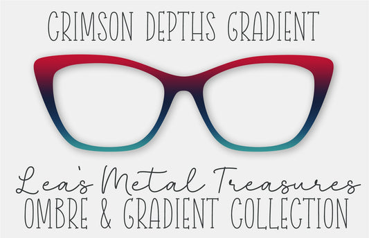 CRIMSON DEPTHS GRADIENT Eyewear Frame Toppers