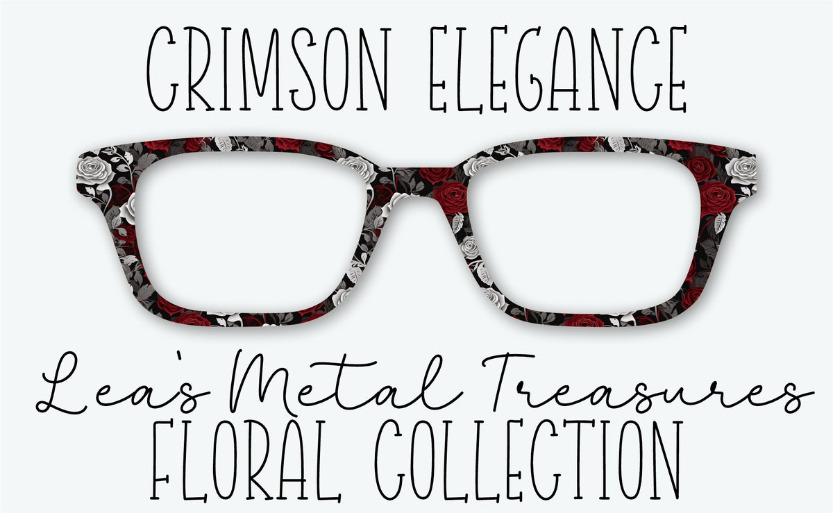 CRIMSON ELEGANCE Eyewear Frame Toppers
