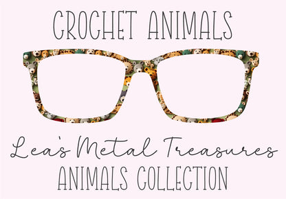 CROCHET ANIMALS Eyewear Frame Toppers COMES WITH MAGNETS