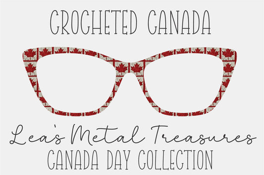 Crocheted Canada Eyewear Frame Toppers COMES WITH MAGNETS
