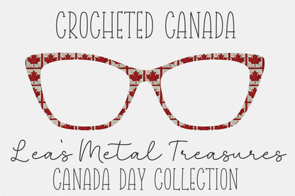 Crocheted Canada Eyewear Frame Toppers COMES WITH MAGNETS