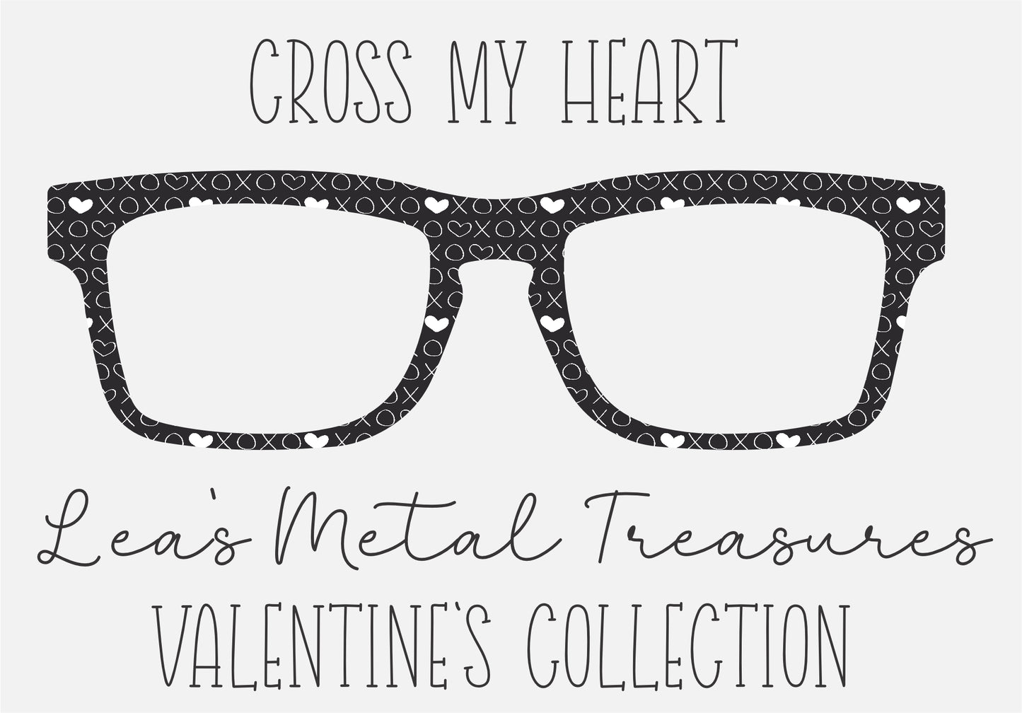 CROSS MY HEART Eyewear Frame Toppers COMES WITH MAGNETS