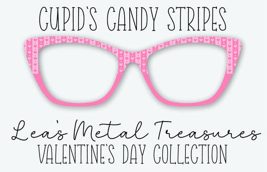 Cupid's Candy Stripes Eyewear Frame Toppers