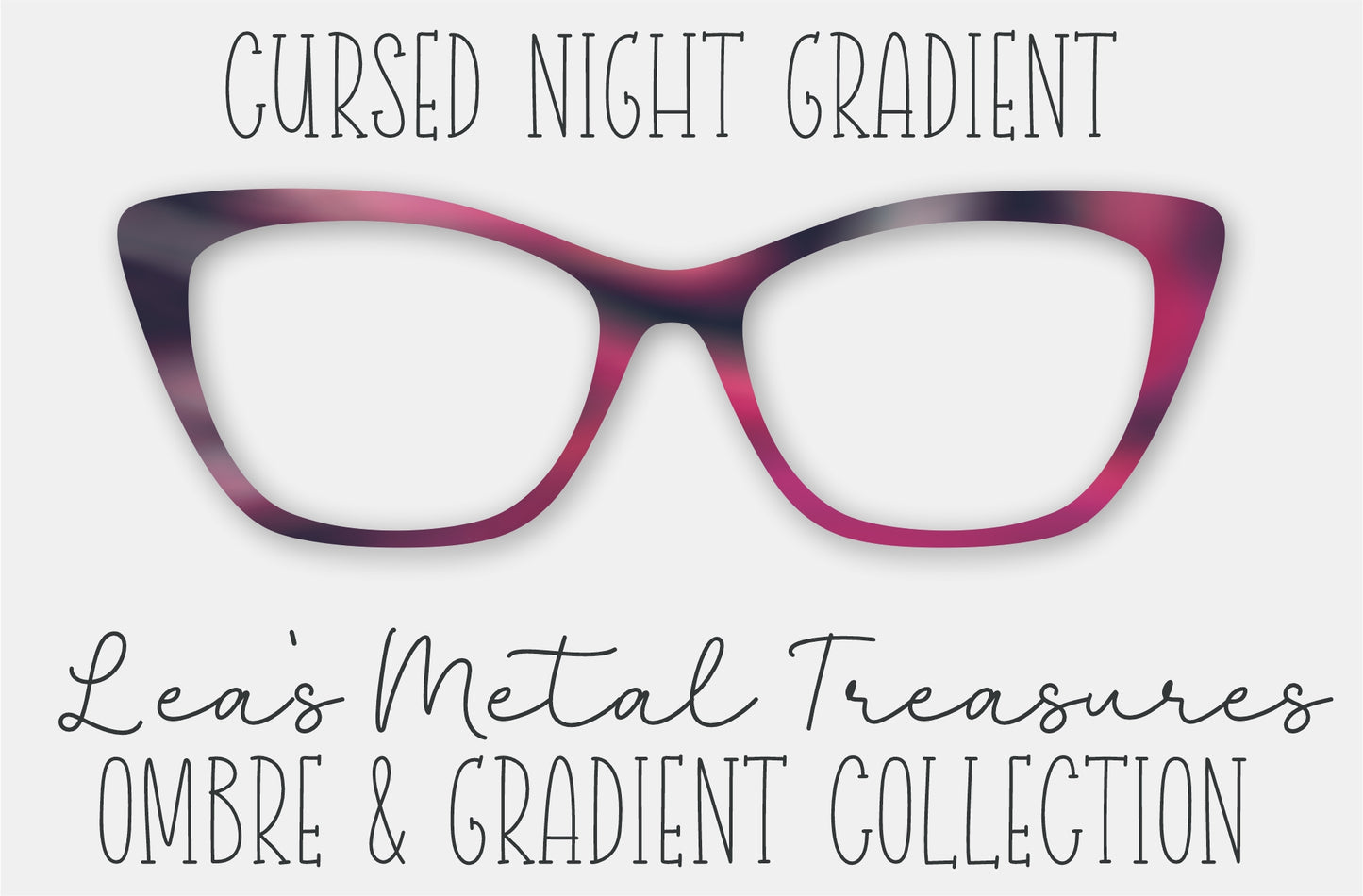 Cursed Night Gradient Eyewear Frame Toppers