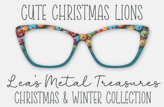 Cute Christmas Lions Eyewear Frame Toppers