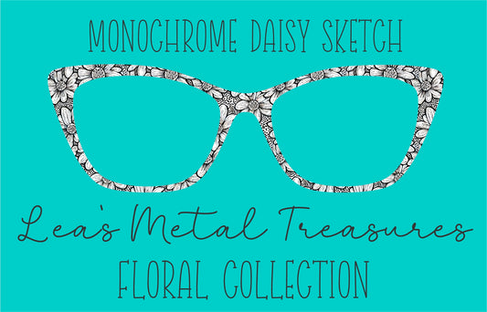Monochrome Daisy Eyewear Frame Toppers COMES WITH MAGNETS