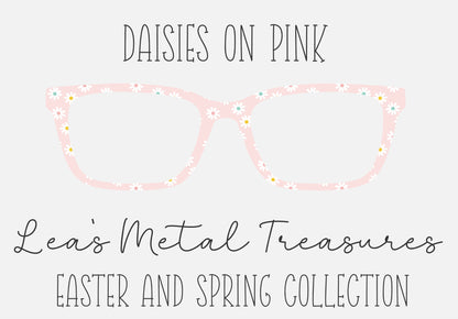 DAISIES ON PINK Eyewear Frame Toppers COMES WITH MAGNETS