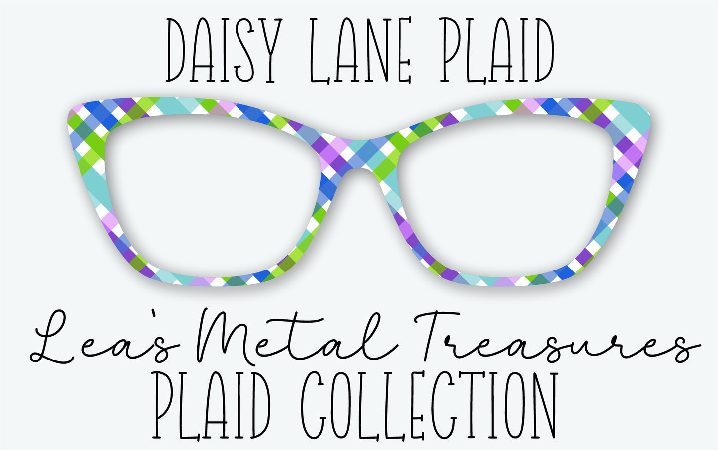 DAISY LANE PLAID Eyewear Frame Toppers • MARCH 2026 TOPPER OF THE MONTH