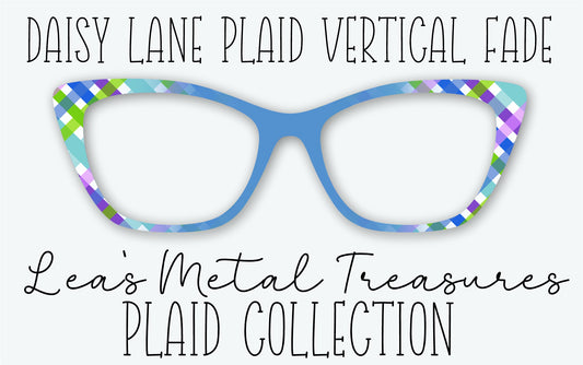 DAISY LANE PLAID VERTICAL FADE Eyewear Frame Toppers • MARCH 2026 TOPPER OF THE MONTH