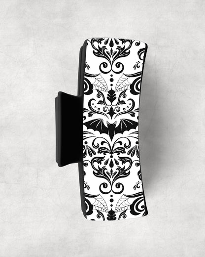 Damask Bats White 1 Eyewear Frame Toppers