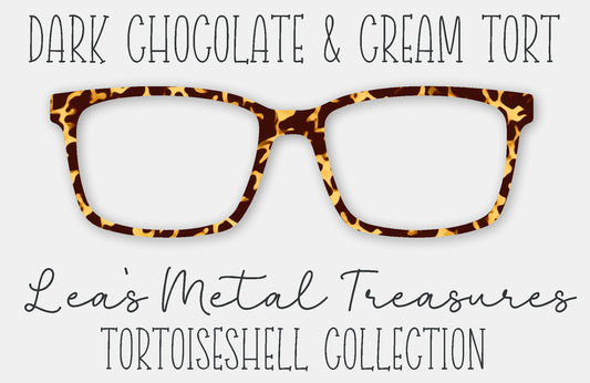 Dark Chocolate and Cream Tort Eyewear Frame Toppers