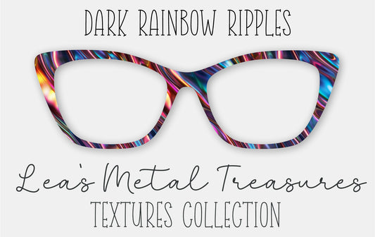 Dark Rainbow Ripples • Magnetic Eyeglasses Topper