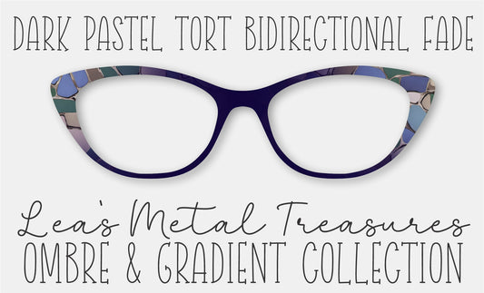 Dark Pastel Tort Bidirectional Fade Eyewear Frame Toppers COMES WITH MAGNETS