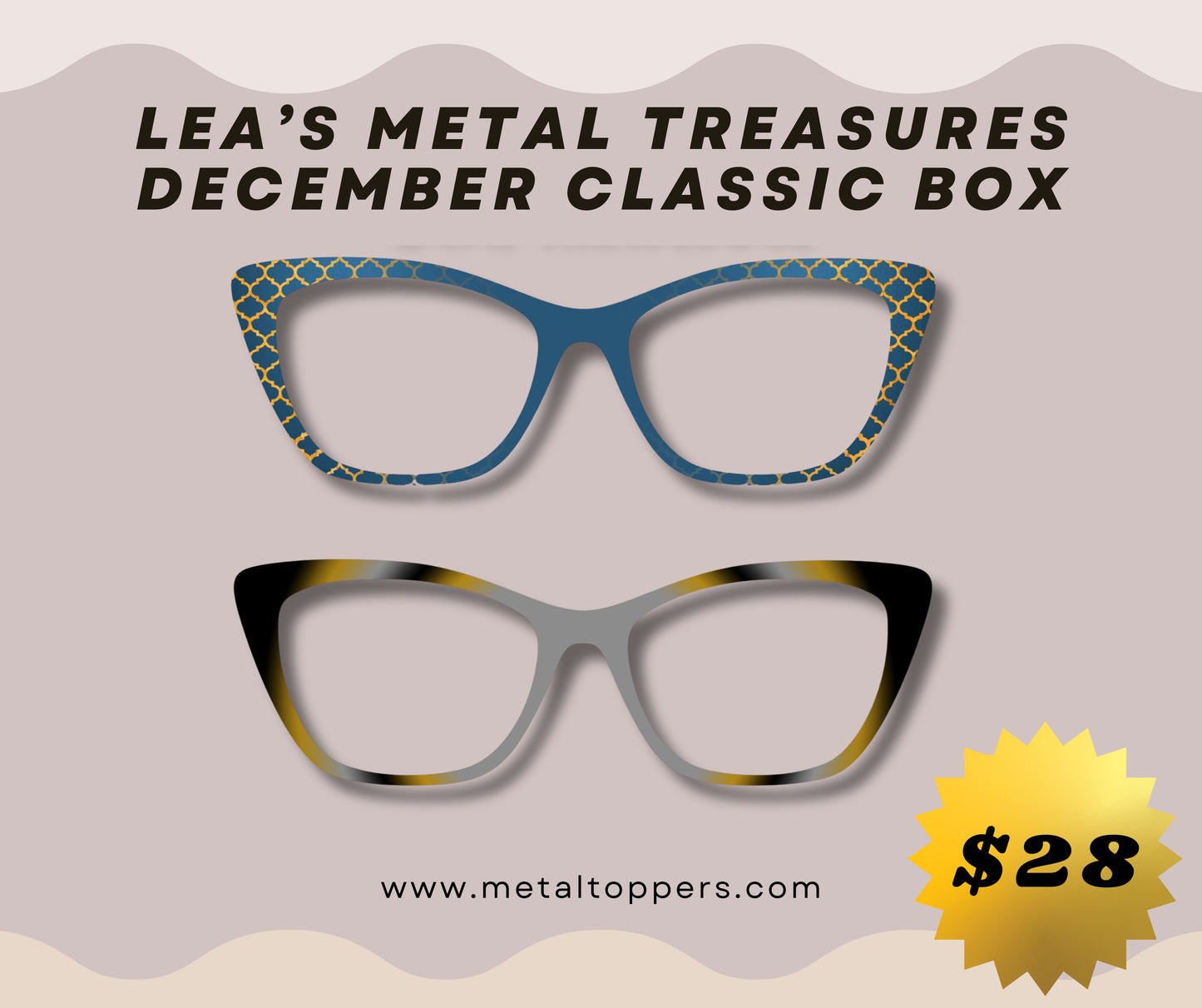 2 Toppers Per Month Subscription by Lea's Metal Treasures