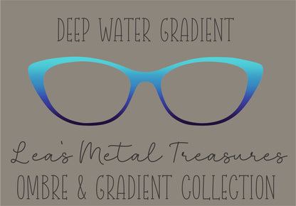 Deep Water Gradient Eyewear Frame Toppers COMES WITH MAGNETS