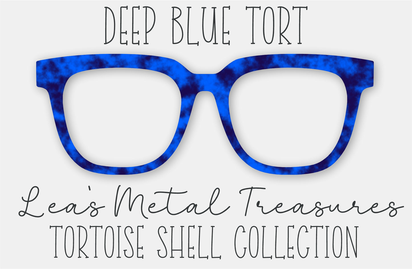 Deep Blue Tort • Magnetic Eyeglasses Toppers