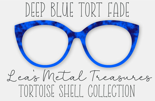 Deep Blue Tort Fade • Magnetic Eyeglasses Toppers