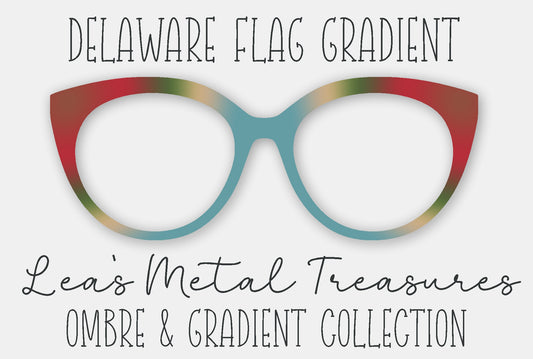 Delaware Flag Gradient Eyewear Frame Toppers