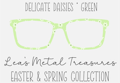 Delicate Daisies Green