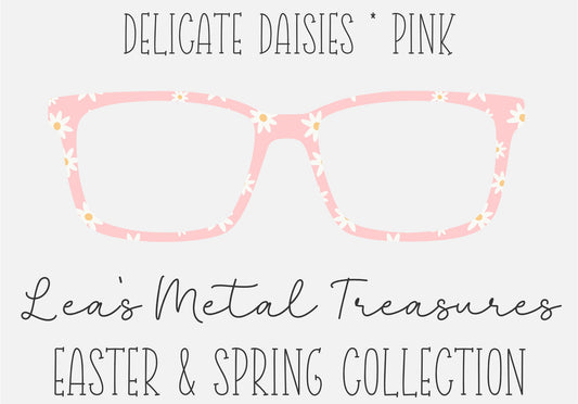 Delicate Daisies Pink • Magnetic Eyeglasses Topper