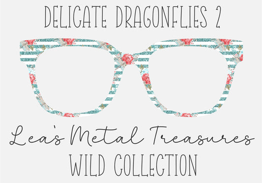 Delicate Dragonflies 2 Eyewear Frame Toppers COMES WITH MAGNETS