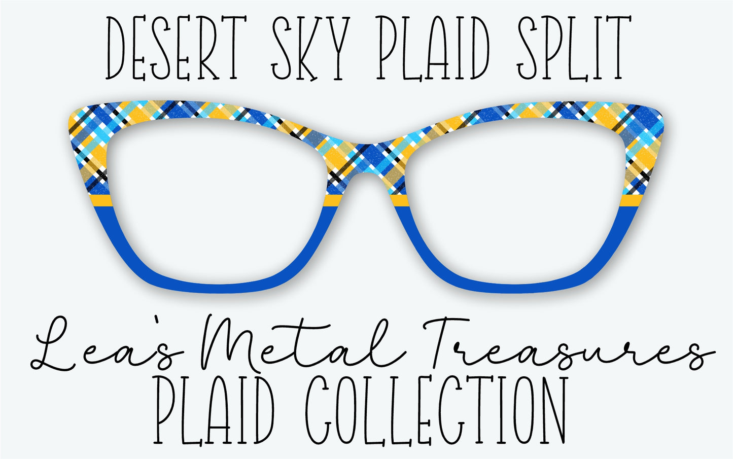 DESERT SKY PLAID SPLIT Eyewear Frame Toppers