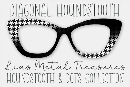 Diagonal Houndstooth Eyewear Frame Toppers