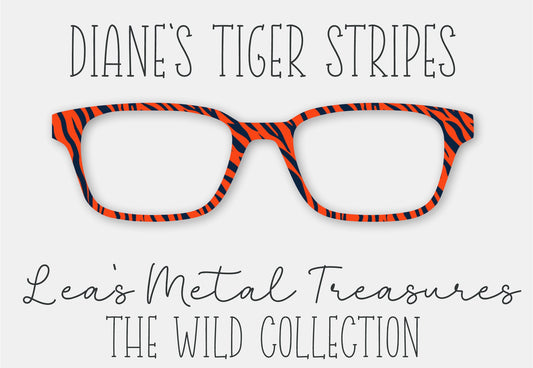 Diane's Tiger Stripes Eyewear Frame Toppers COMES WITH MAGNETS