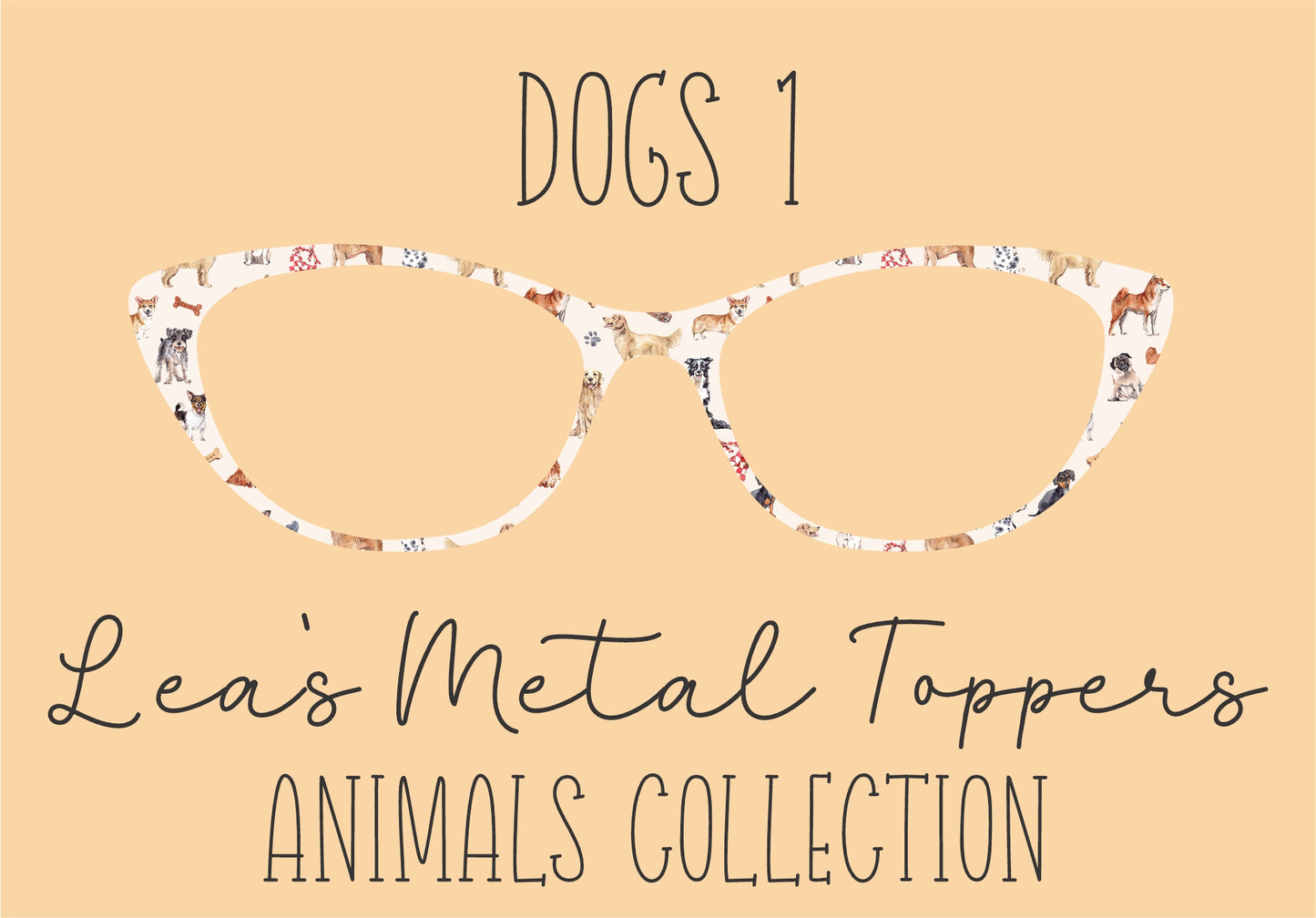 DOGS 1 Eyewear Frame Toppers COMES WITH MAGNETS