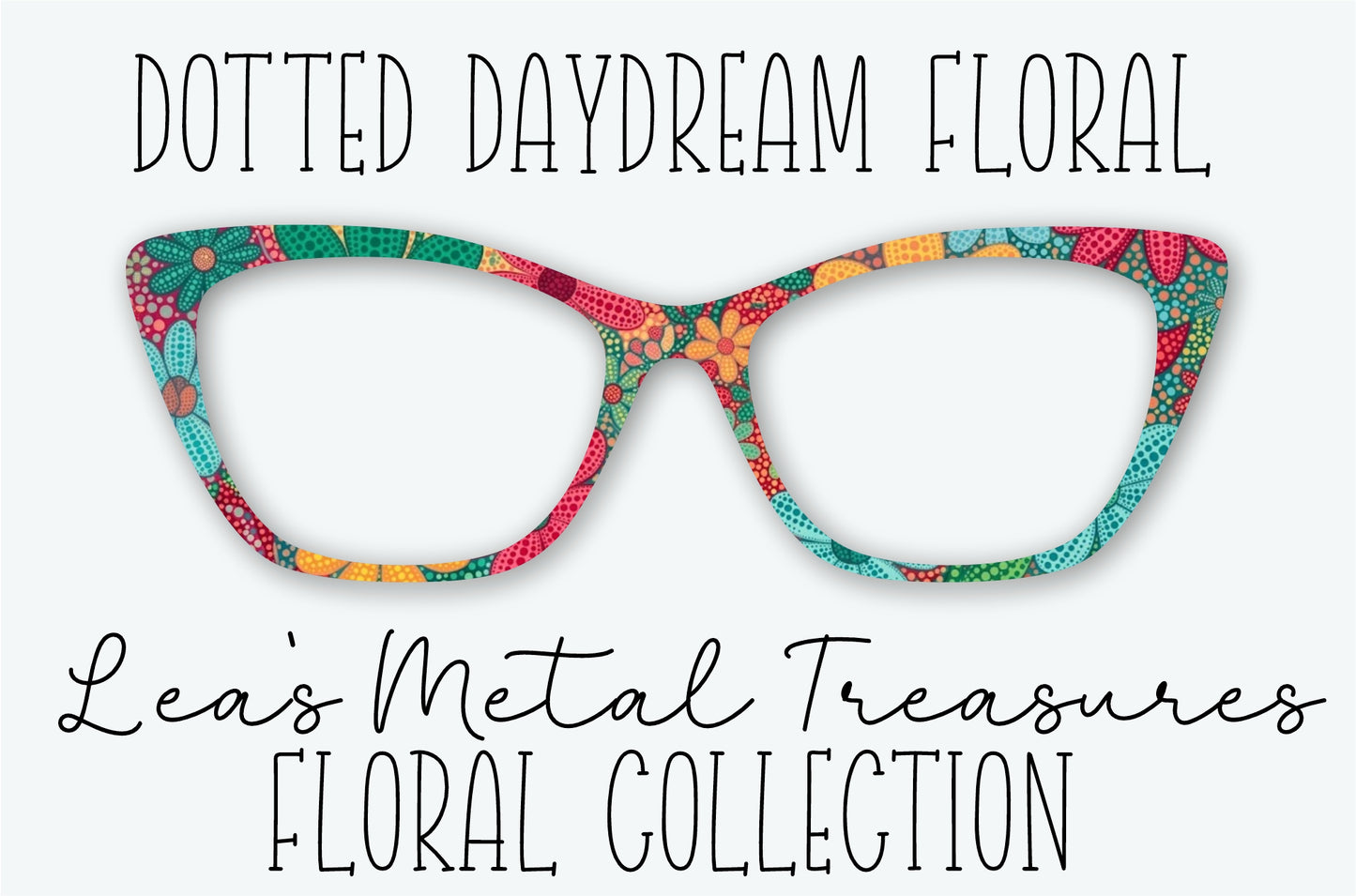 Dotted Daydream Floral Eyewear Frame Toppers
