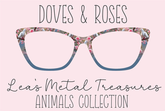 Doves and Roses Eyewear Frame Toppers COMES WITH MAGNETS