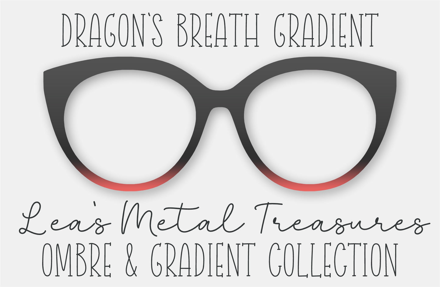 Dragon's Breath Gradient Eyewear Frame Toppers